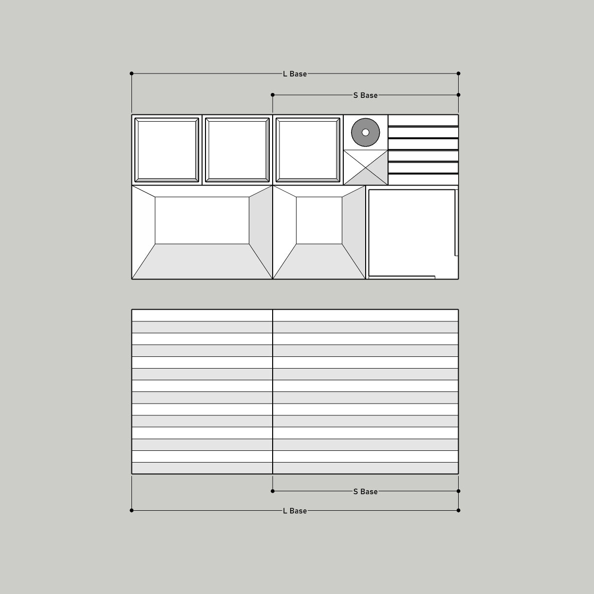 RIB organizer - Dish
